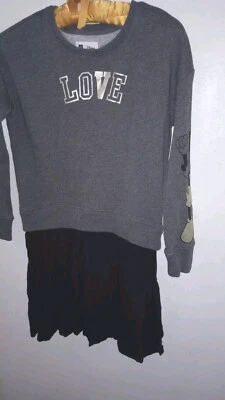 Gap Disney Mickey Mouse LOVE Dress XL Pleated Skirt New Juniors So Cute! - Image 1 of 4