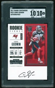 Autographed Chris Godwin 2017 Panini Contenders #337 Pirates SGC GM 10! AUTO 10 - Picture 1 of 2