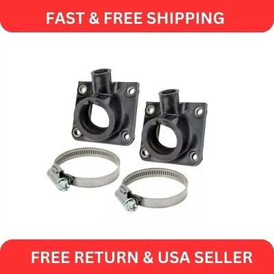 Juego de 2 juntas de botas de admisión de carburador con abrazaderas para Yamaha Rz350 1984-1985 Foto 1 de 2