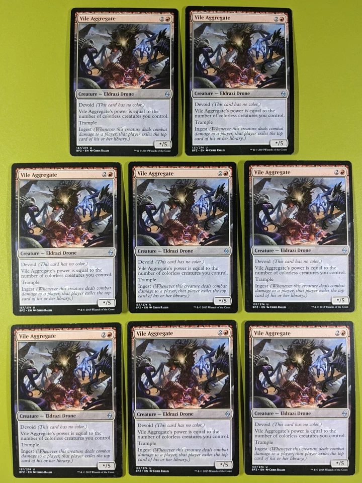8 Vile Aggregate Battle for Zendikar Magic the Gathering MTG 8 - Image 1 of 1
