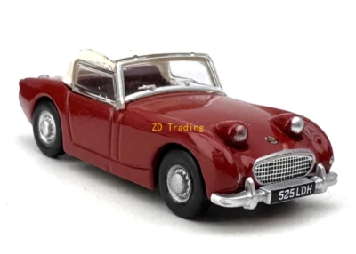ZD 1:76 Red Austin Healy Sports Classic Coupe Model Diecast Metal Car BN - Image 1 of 4