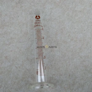 2pcs 25mL Graduated Measuring Glass Cylinder Lab Borosilicate Glassware New #E6 - Bild 1 von 4