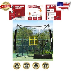 All-in-One Baseball Training Net and Tee Caddy Set – Ideal for All Skill Levels - Picture 1 of 10