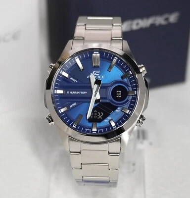 Casio Edifice EFV-C120D-2A Azul Cronógrafo Analógico Digital Hombre Reloj Casual - Imagen 1 de 4