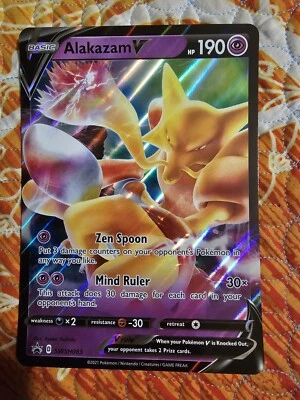 JUMBO Pokemon Card Alakazam V SWSH083 Oversized Promo SWSH Holo - Image 1 of 2