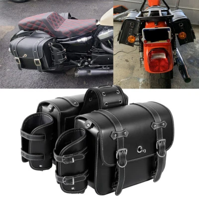 Equipaje lateral con bolsa de sillín para Kawasaki VN Vulcan Classic Nomad 1600 1500 800 Foto 1 de 4