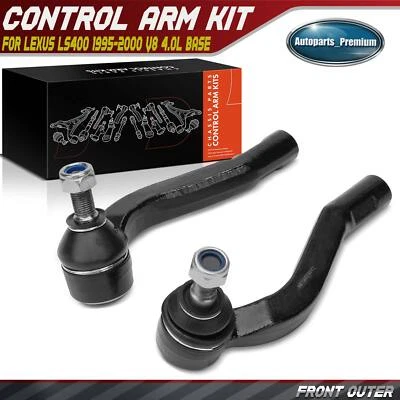 2x Front Left & Right Outer Tie Rod Ends for Lexus LS400 1995-2000 V8 4.0L Base - Image 1 of 4