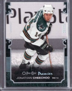 2007-08 JONATHAN CHEECHO O-PEE-CHEE PREMIER SILVER SPECTRUM HOCKEY CARD 20/25SJ 
