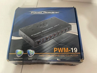Power Acoustik PWM-19 Car band Parametric Equalizer W/ Sub Electronic Crossover - Image 1 of 4