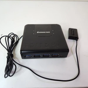 Iogear GUS434 4x4 USB 3.0 Peripheral Sharing Switch W/ Selector Button No Cords - Picture 1 of 6