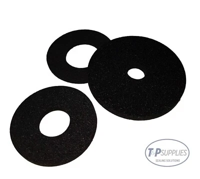 T&P SUPPLIES Neoprene Sponge Rubber Washer 1.5mm thick x5, pick your own size upto 30mm dia