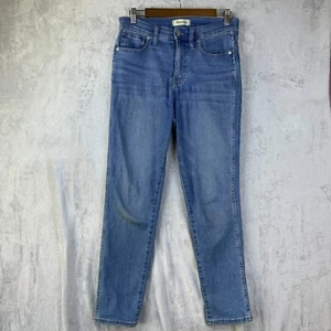 Madewell Midrise Stovepipe Jeans Women's 27 Denim Straight Leg Casual - Picture 1 of 18