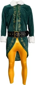 Asult Unisex Christmas Elf Deluxe Complete Costume Set Halloween Costume Cosplay - Picture 1 of 12