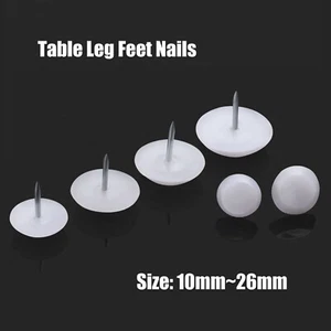 Chair Glide Furniture Felt Pad Protector Table Leg Feet Nails Size10 13 14 -26mm - Picture 1 of 20