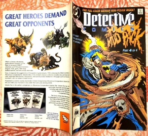 BATMAN DETECTIVE COMICS N° 607 WITH POSTER - DC 1989 ( COMICS USA ) - Picture 1 of 2