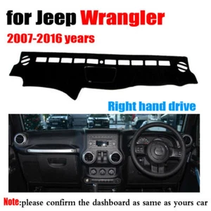 Interior Dashboard Carpet Sun Shade Protective Pad Cover For RHD Jeep wrangler - Picture 1 of 8
