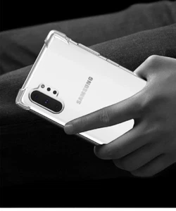  Samsung Note 10 Plus Cover Clear w/Pumpers TPU Shockproof (Military grade) - Picture 1 of 12