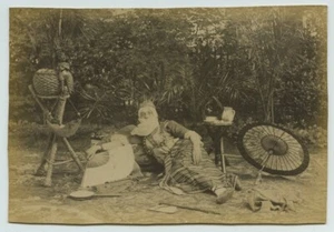 Edmond Durin travesti en femme orientale. Album de la famille Esnault-Pelterie. - Picture 1 of 2