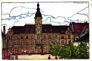 Österreich, Nieder-Österreich, Neunkirchen, Hauptplatz u. Rathaus, 1943 - Picture 1 of 1