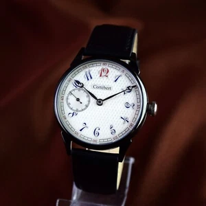 Reloj Pulsera Suizo Cortebert Vintage Matrimonio Hombre Estilo Clásico Reparado - Imagen 1 de 12