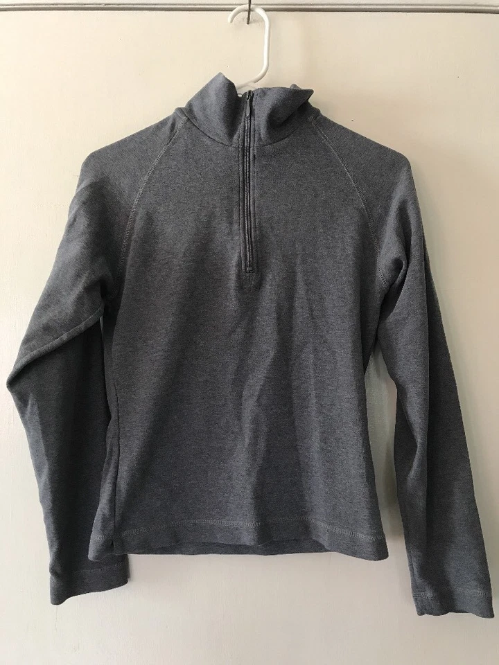 Pullover deportivo para mujer Jansport 1/4 cremallera talla 5 pequeño gris manga larga Foto 1 de 4