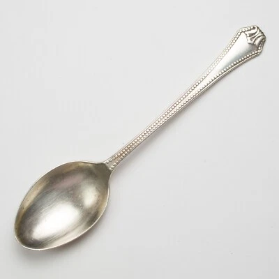 Antigua cuchara Wilmot Co. Demitasse de plata esterlina Art Deco con cuentas de 5" con sello Foto 1 de 3