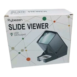 Rybozen 35mm Slide Viewer LED Daylight 3X Magnification AA Battery Powered Desk  - Picture 1 of 10