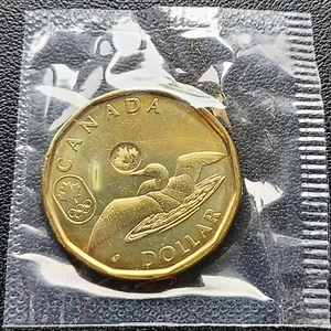 Lucky Loonie Olímpico Canadá 2014 $1 - Brillante sin usar - Sellado - Imagen 1 de 2