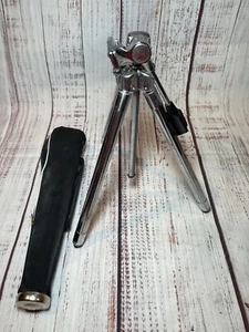 Sunset Chrome Metal Camera Tripod for Photography Telescoping Vintage - Picture 1 of 11