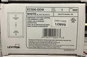 LEVITON ECS00-DDW EMERGENCY FIXTURE CONTROL FOR DIMMING LOADS - Picture 1 of 1