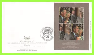 G.B. 2005 Royal Wedding M/S su Royal Mail e copertina primo giorno, Windsor Bells - Foto 1 di 1