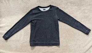 Volcom Men Ribbed Black Gradient Pullover Logo Sweater Crew Neck- XL - Picture 1 of 8