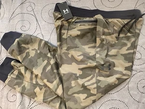 UNDER ARMOUR ELITE FITTED SPORSTYLE #390 GREEN'S CAMO PANTS SIZE XL MEN NWT $100 - Picture 1 of 4