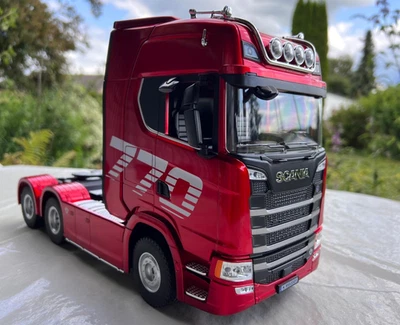 SCANIA 770 S ZUGMASCHINE 6X4 1:18 RTR ROT Metallic AMEWI 22717 - Bild 1 von 4