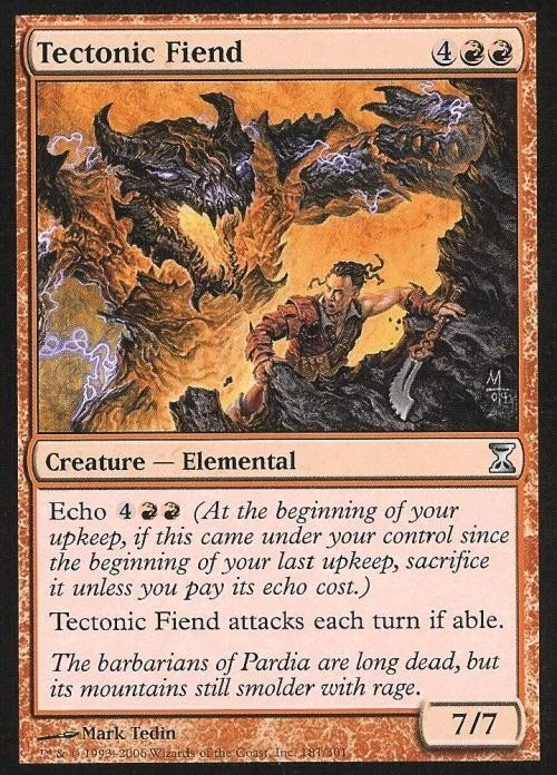 Tectonic Fiend - Light Play MTG Time Spiral - Image 1 of 1