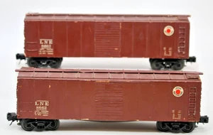 O Scale Lehigh & New England Single Door Boxcars – Wood/Diecast – Rare-Lot of 2 - Picture 1 of 11