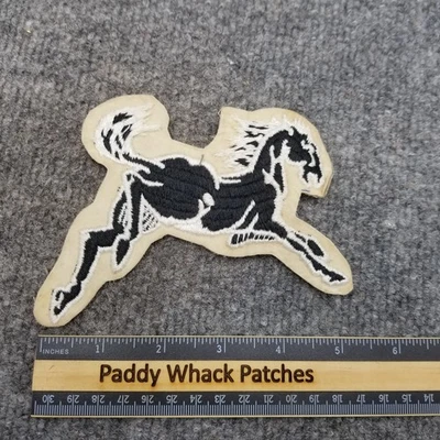Vintage Horse Patch Bucking Bronco Stallion 70s 80s Horseback Riding Rodeo AC6 - Image 1 of 2