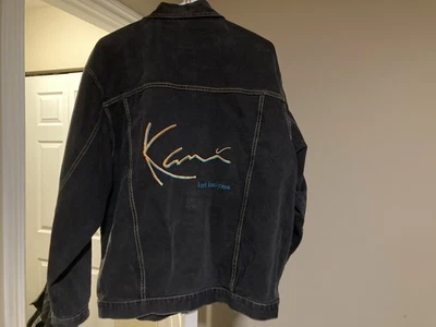 Chaqueta Denim Vintage Karl Kani Jeans Talla XL Negra Y2K De Colección Años 90 Hip Hop EE. UU. Foto 1 de 4