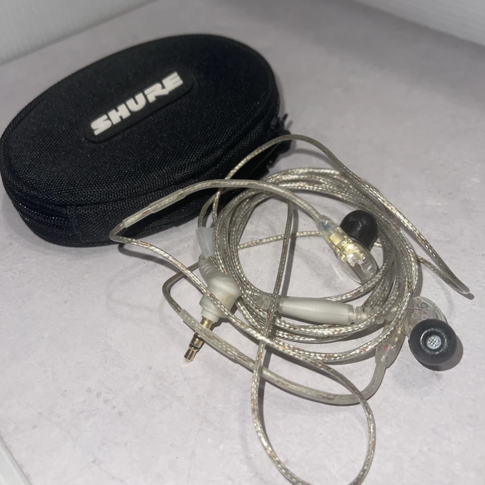 Auriculares/auriculares intrauditivos de monitoreo de DJ Shure SE215-CL con aislamiento de sonido transparente Foto 1 de 3