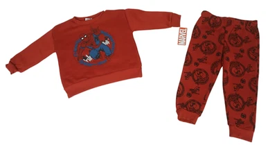 NUEVO Juego de sudadera con capucha y pantalón jogger Marvel Spiderman para niño pequeño (ROJO) TALLA: 3T Foto 1 de 4