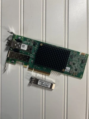 DELL EMULEX LPE35002 32GB волокна HBA низкий профиль w 2 x SFPs 4VDY3 PD89Y - Изображение 1 из 2