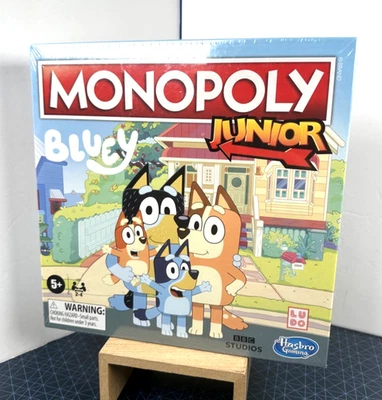Jogo de tabuleiro Monopoly Junior: Bluey Edition - Hasbro Gaming, 2022, novo em folha! - Imagem 1 de 4