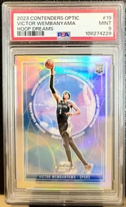 2023 Contenders Optic Victor Wembanyama Hoop Dreams Holo Prizm PSA 9 Mint - Picture 1 of 3