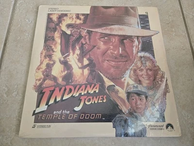 Indiana Jones and the Temple of Doom 1986 Laserdisc Extended Play Paramount NEW - Imagem 1 de 2
