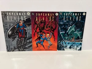 SUPERMAN ALIENS # 1 2 3 Complete Set Run 1-3, DC Dark Horse 1995 - Picture 1 of 6