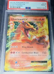 Carta Pokémon Charizard EX 12/108 PSA 9 ultra rara XY Evoluciones 2016 rara Poké - Imagen 1 de 3