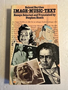 Image-Music-Text Roland Barthes Good Fontana UK Vintage Paperback 1977 - Imagen 1 de 6