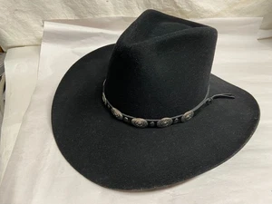 Stetson Stallion Cowboyhut 55/6-7/8 schwarz XX Premium Wolle USA Western Rodeo - Bild 1 von 10