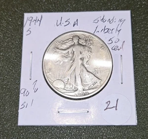 1944 S WALKING LIBERTY HALF DOLLAR - Bild 1 von 2