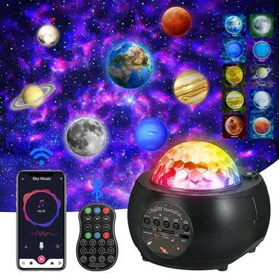 Galaxy Projector, Star Projector for Bedroom, Planet Night Lights Projector w... - Image 1 of 4